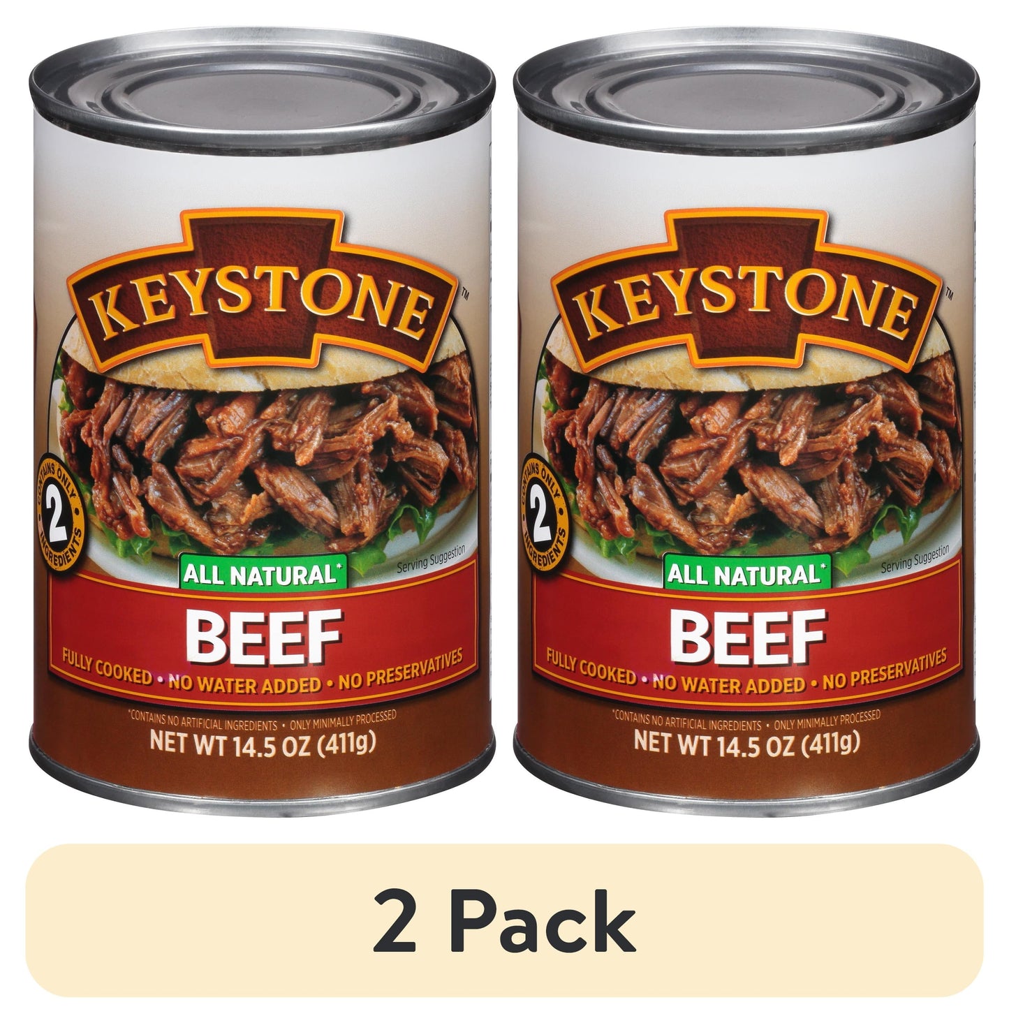 Keystone All Natural Beef, 14.5 oz Can