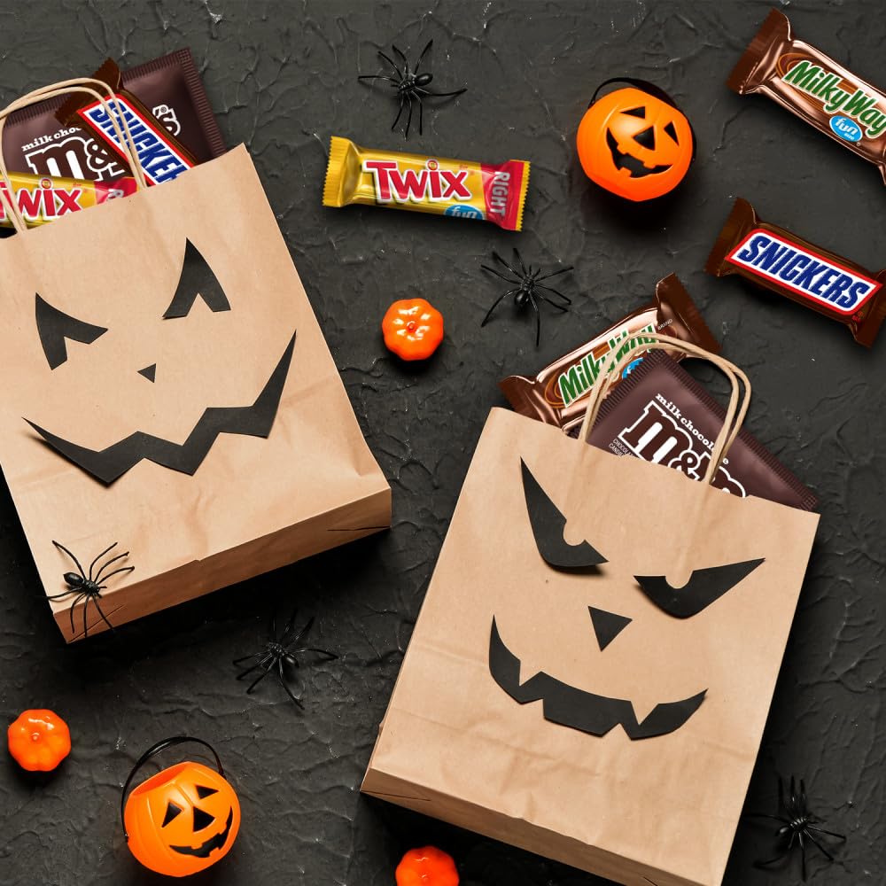Mars Snickers, M&M'S Milk Chocolate, Milky Way & Twix Fun Size Chocolate Candy Variety Pack, 75 Ct Bulk Bag (2.73 Pounds)
