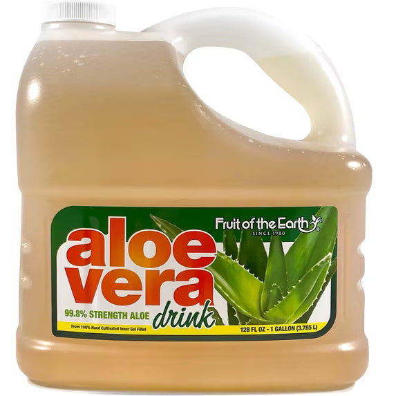 Fruit of the Earth Health & Wellness Aloe Vera Drink, 128 fluid ounces( pack of 2)