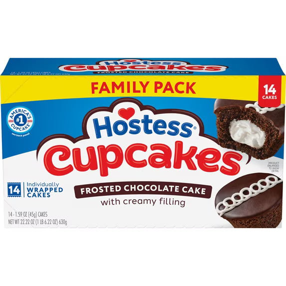 ( pack of 3)Hostess Cupcakes, Chocolate Snack Cakes, 22.22 oz Box (14 Count)