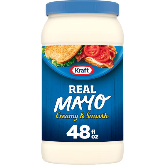 (pack of 2) Kraft Real Mayo Creamy & Smooth Mayonnaise, 48 fl oz Jar