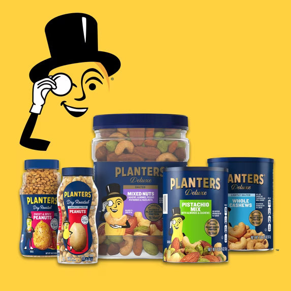 (6 pack) PLANTERS Deluxe Salted Whole Cashews, Party Snacks