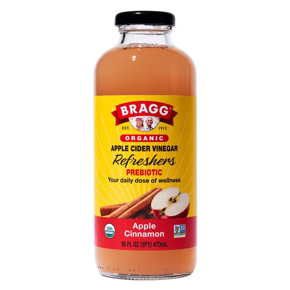 Hero image 8 of (2 pack) Bragg Organic Apple Cider Vinegar Refresher, Apple Cinnamon, 16 fl oz, 8 of 10 Visit the Bragg Store (2 pack) Bragg Organic Apple Cider Vinegar Refresher, Apple Cinnamon, 16 fl oz