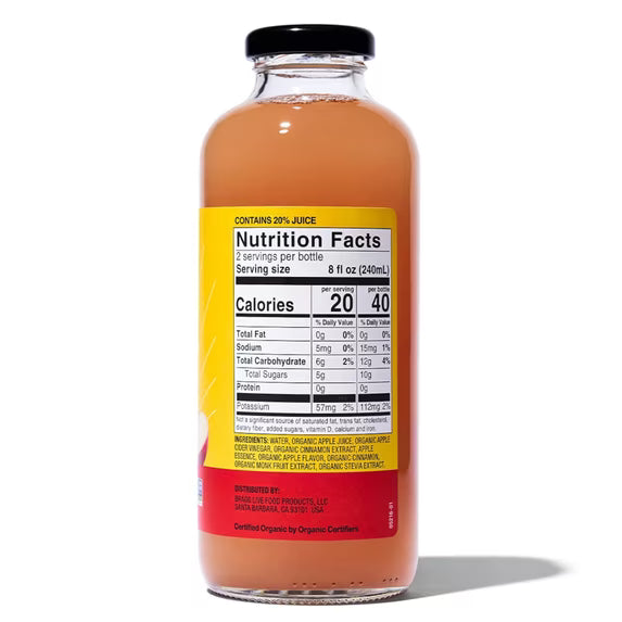 Hero image 8 of (2 pack) Bragg Organic Apple Cider Vinegar Refresher, Apple Cinnamon, 16 fl oz, 8 of 10     Visit the Bragg Store (2 pack) Bragg Organic Apple Cider Vinegar Refresher, Apple Cinnamon, 16 fl oz