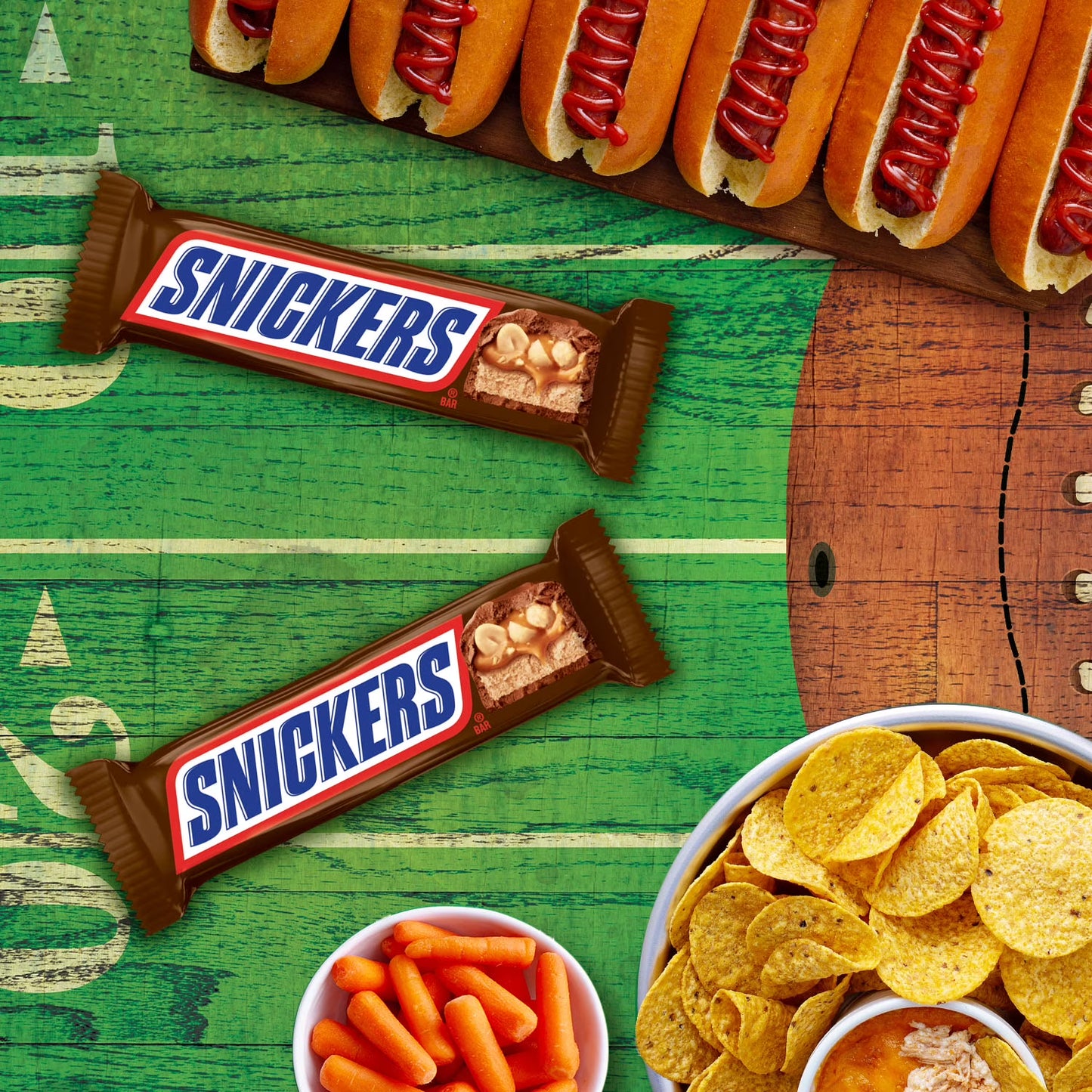 Snickers Full Size Chocolate Candy Bars - 11.16 oz (6 Pack)