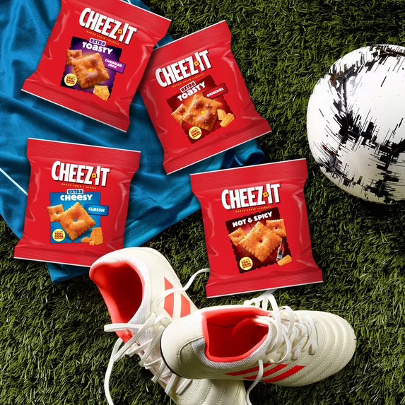 (pack of 4)Cheez-It Variety Pack Baked Snack Crackers, Lunch Snacks, 20 Count