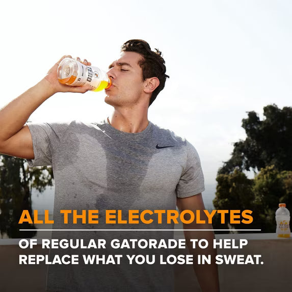Gatorade Zero Sugar Thirst Quencher Fruit Punch Sports Drinks, 20 fl oz, 8 Count Bottles( 2 pack)