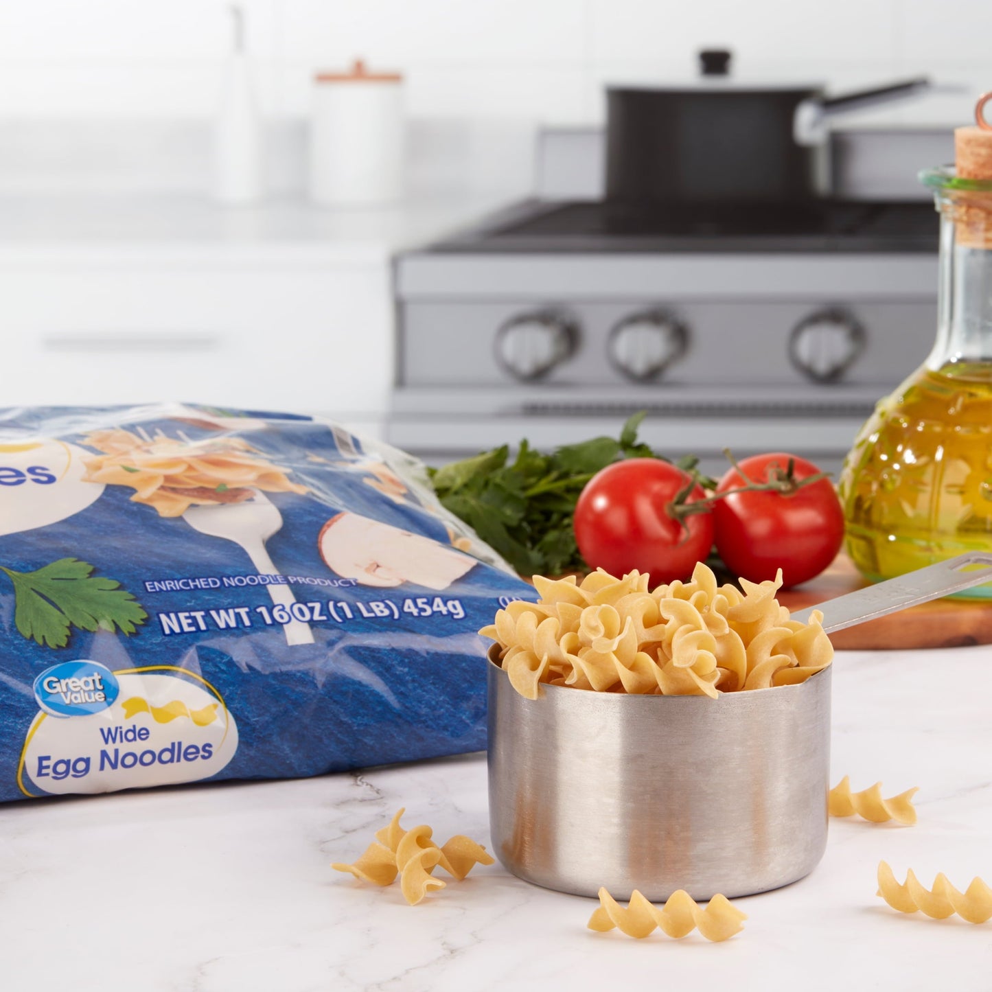 (6 pack) Great Value Wide Egg Noodles, 16 oz