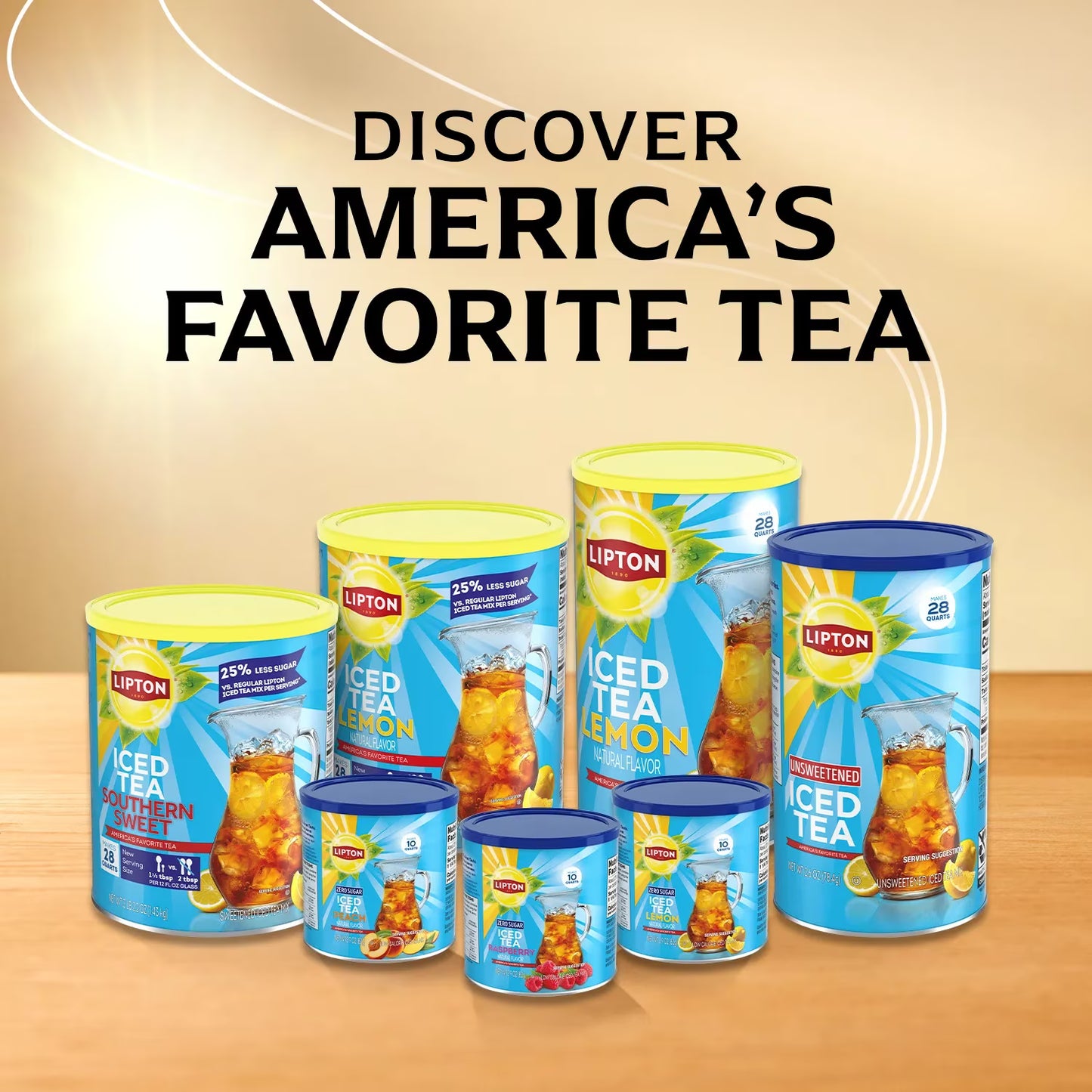 Lipton Unsweetened Black Tea Iced Tea Mix, 28 Quarts( pack of 2)