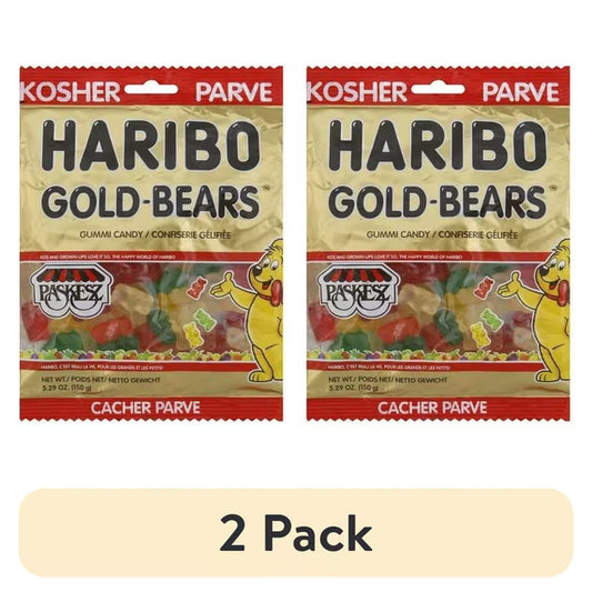(2 pack) Haribo Goldbears Gummi Candy, 5.29oz