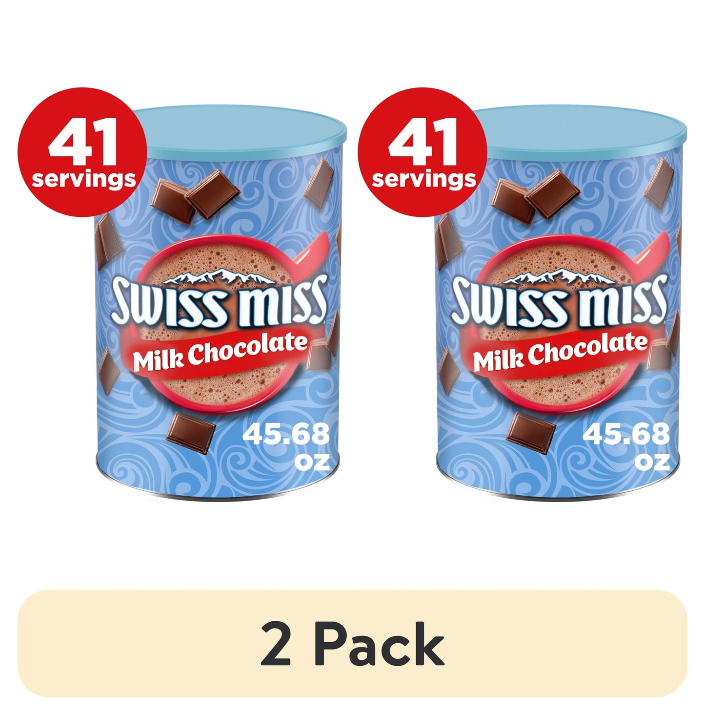 Swiss Miss Milk Chocolate Flavored Hot Cocoa Mix, 45.68 oz. Canister