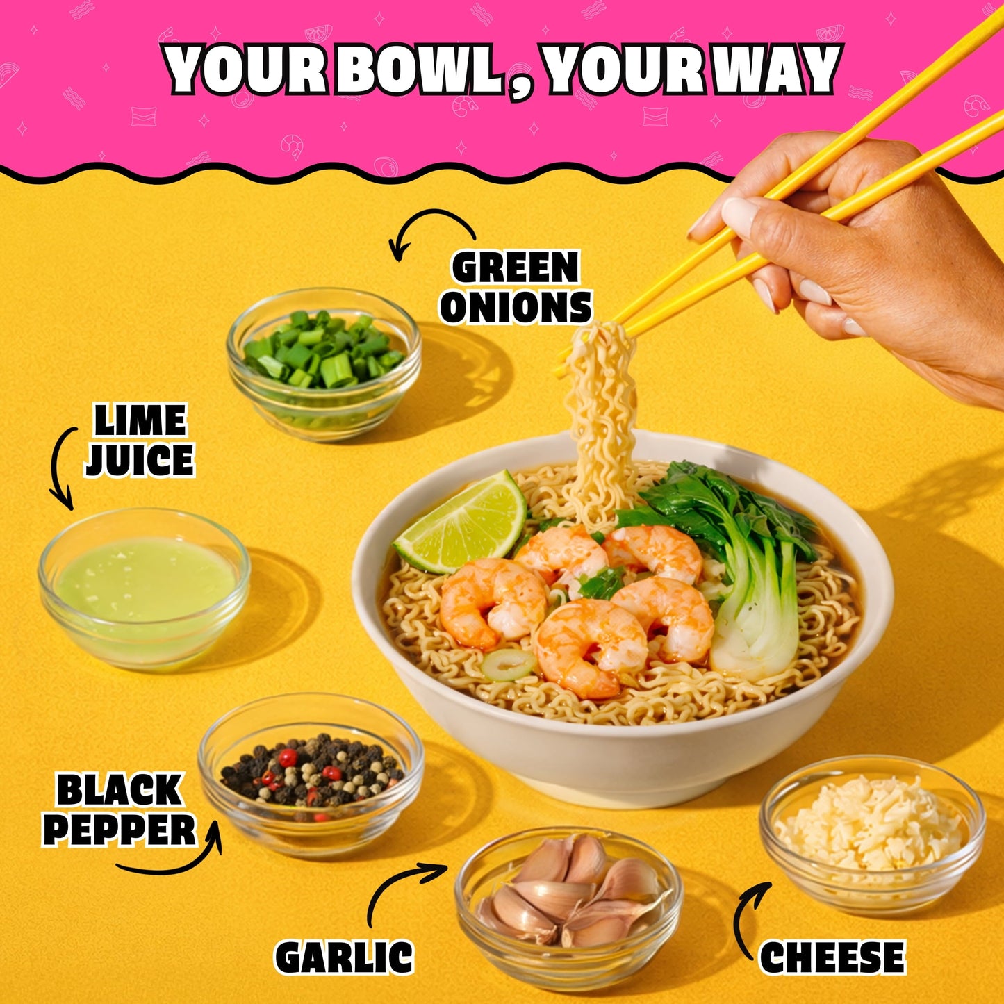 (24 pack) Maruchan Ramen Noodle Soup, Shrimp Flavor Instant Noodles, 3 oz, Pack of 12