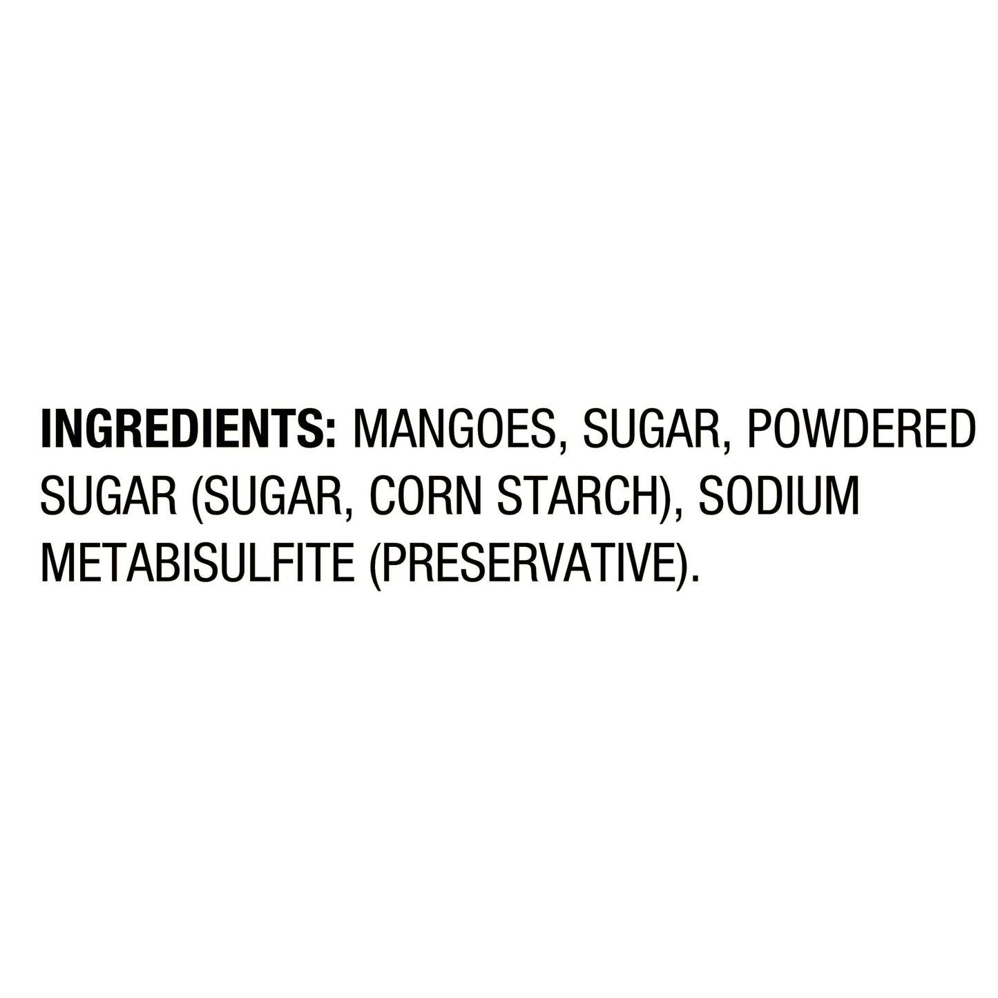 SWEETENED MANGO GREAT VALUE BAG 12 OZ