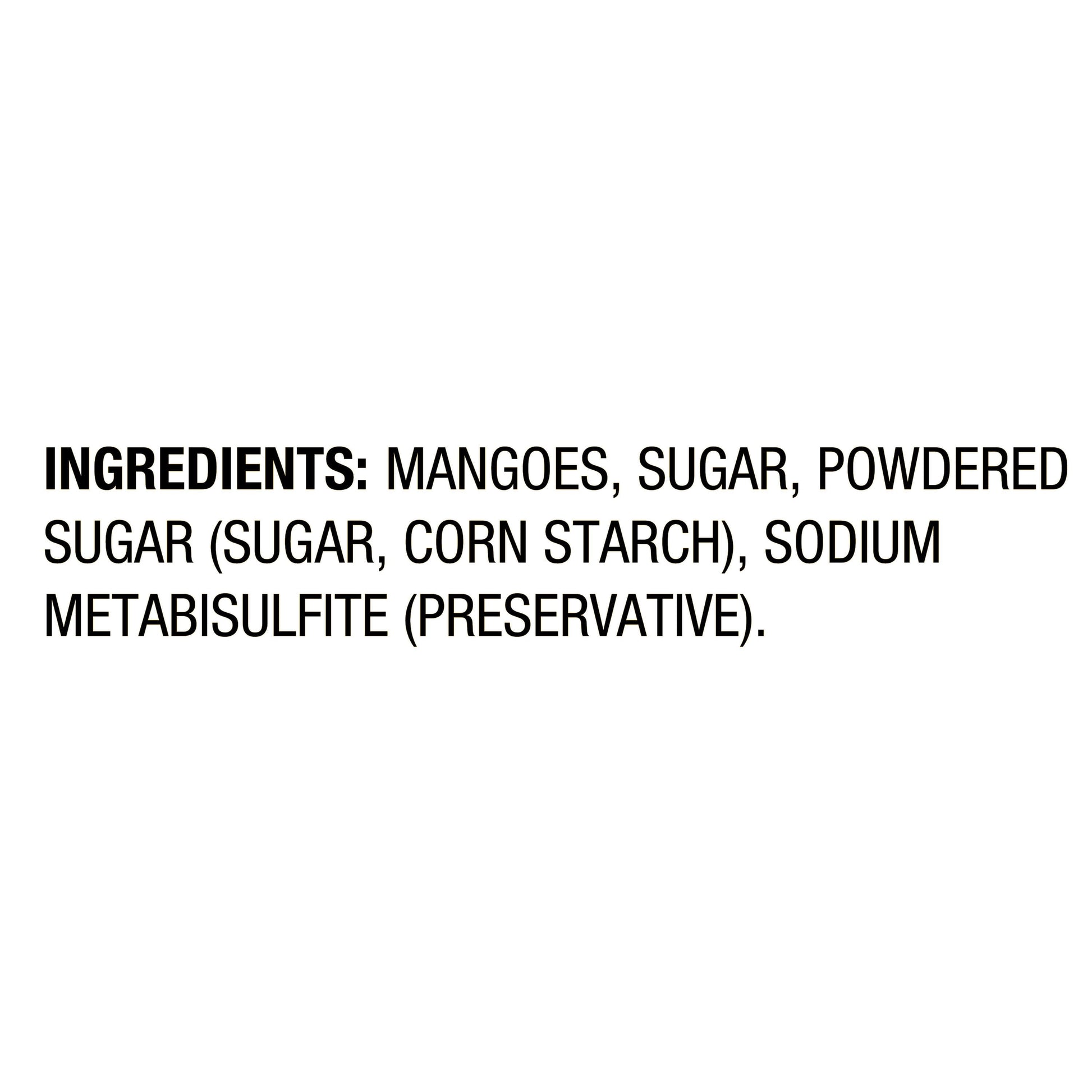 SWEETENED MANGO GREAT VALUE BAG 12 OZ
