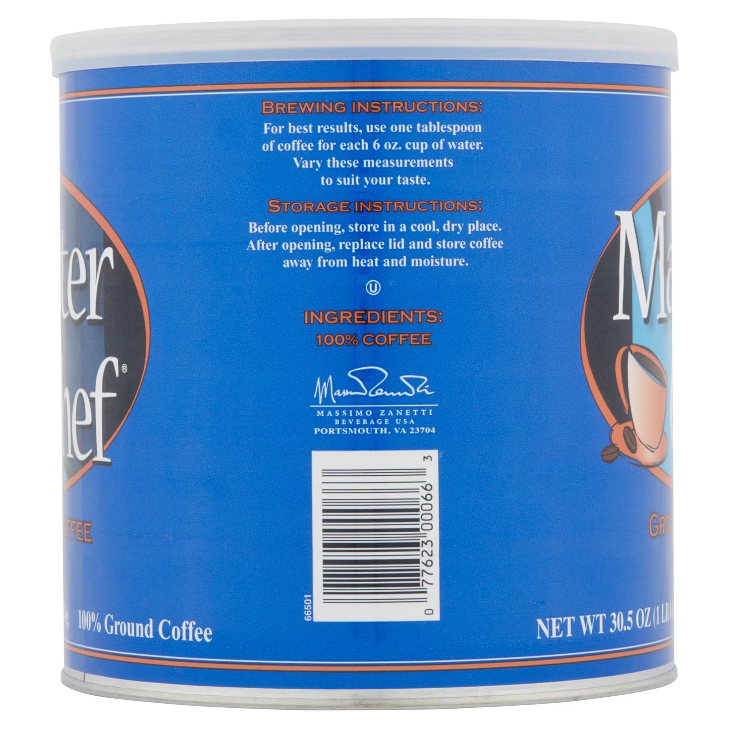 Master Chef Ground Coffee, 30.5 oz