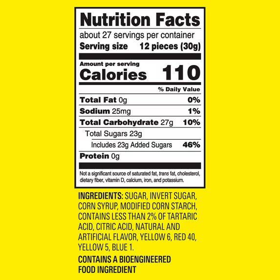 SOUR PATCH KIDS Soft & Chewy Gummy Candy, Family Size, Bulk Candy, 1.8 lb( pack of 3)