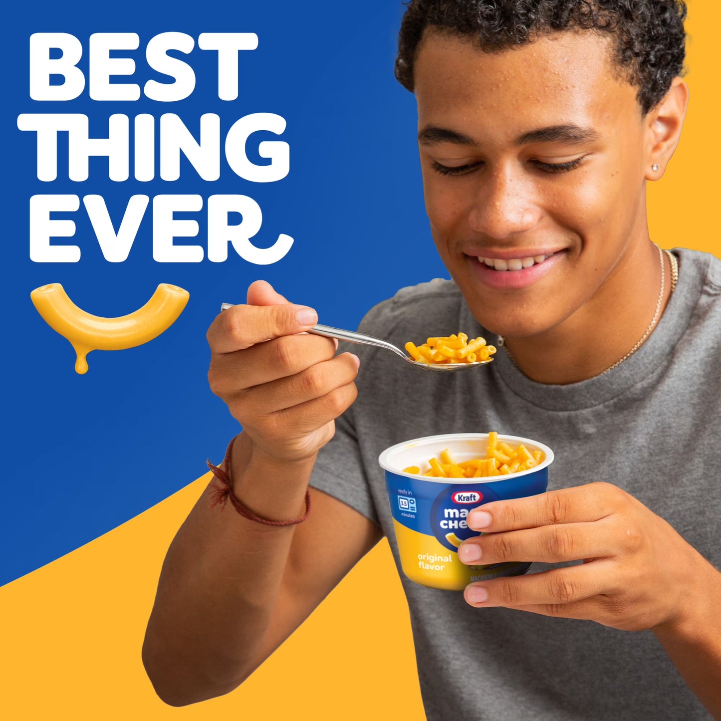 Kraft Mac and Cheese, 8 Cups, for Easy Dinner or Dinner Sides, Original Flavor, No Artificial Flavors, Preservatives or Dyes, 2.05 oz