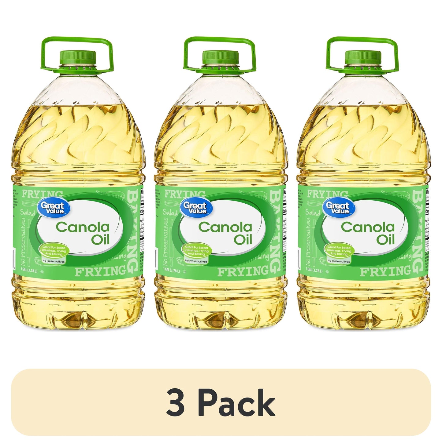 Great Value Canola Oil, Heart Healthy, High Smoke Point, 1 Gallon Bottle