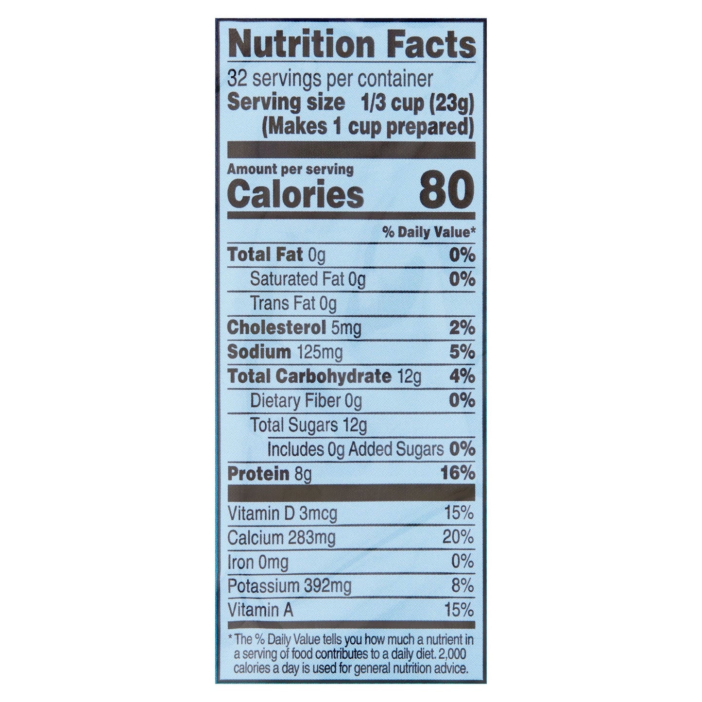 Great Value Instant Nonfat Dry Milk, 25.6 oz Bag, Makes 8 Quarts