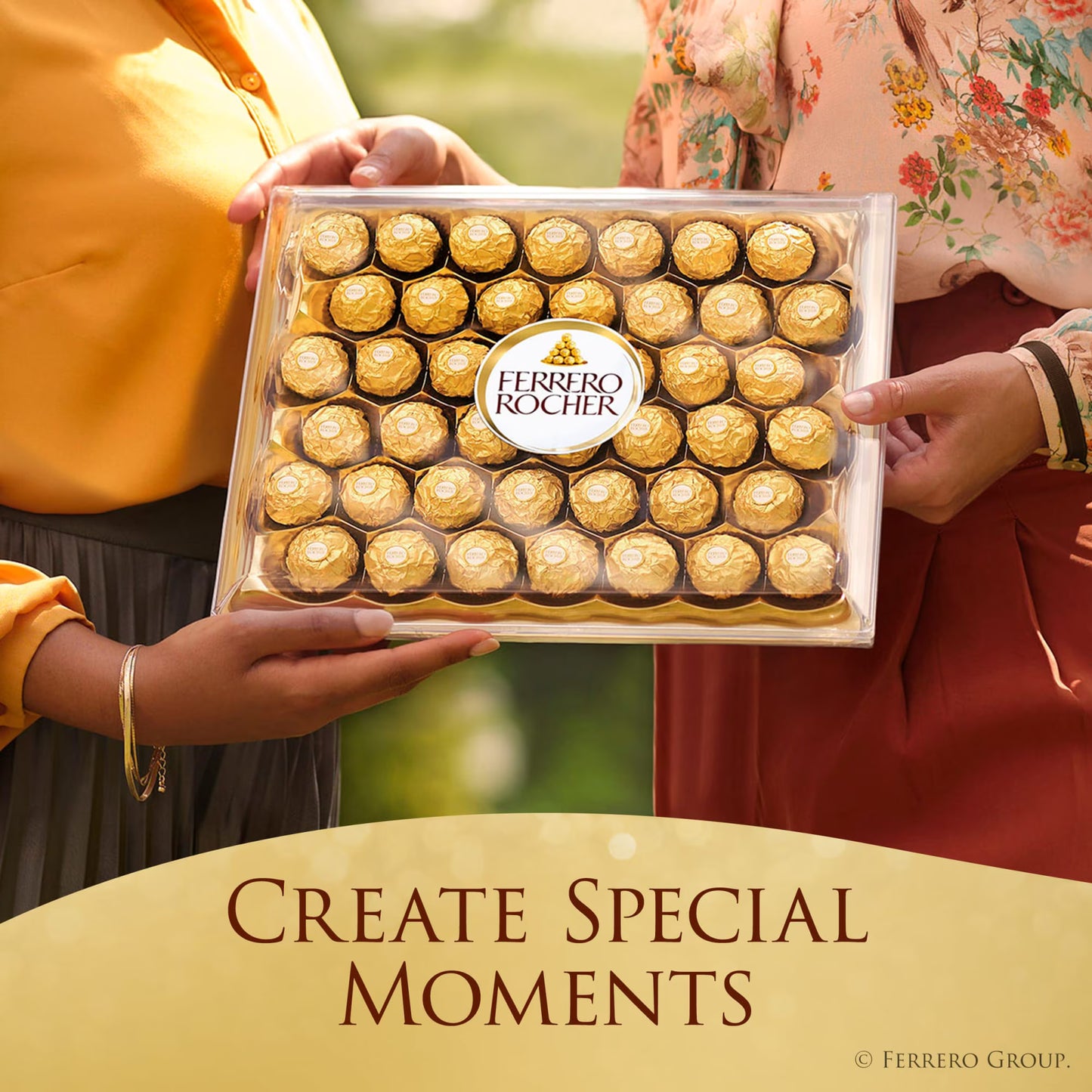 Ferrero Rocher Gourmet Hazelnut Milk Chocolate Gift Box, 12 Individually Wrapped Chocolates, 5.3 oz( pack of 2)