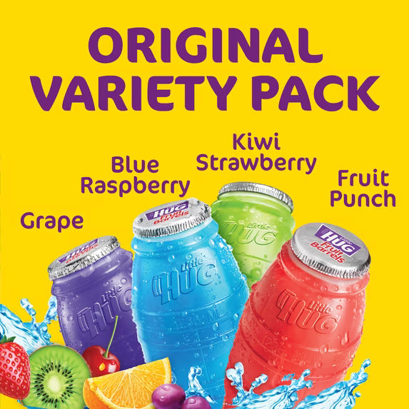 Little HUG Fruit Barrels, Original, Shelf Stable Kids Drinks Variety Pack, 40 Count, 8 fl oz Bottles( 3 pack)