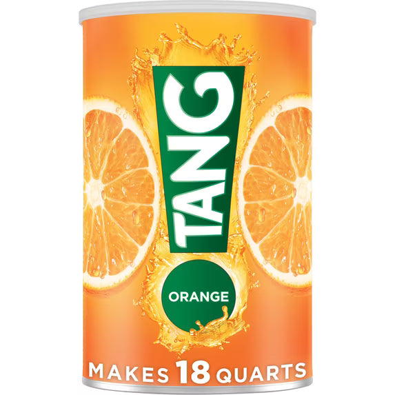 (2 pack) Tang Drink Mix, 1 Canister, for Flavorful Hydration and Shareable Refreshment, Orange