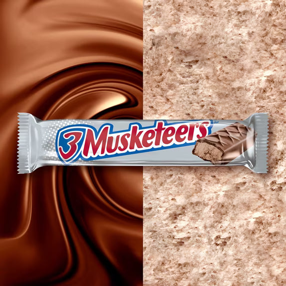 ( 2 pack)3 Musketeers Candy Milk Chocolate Bars Bulk - 1.92 oz