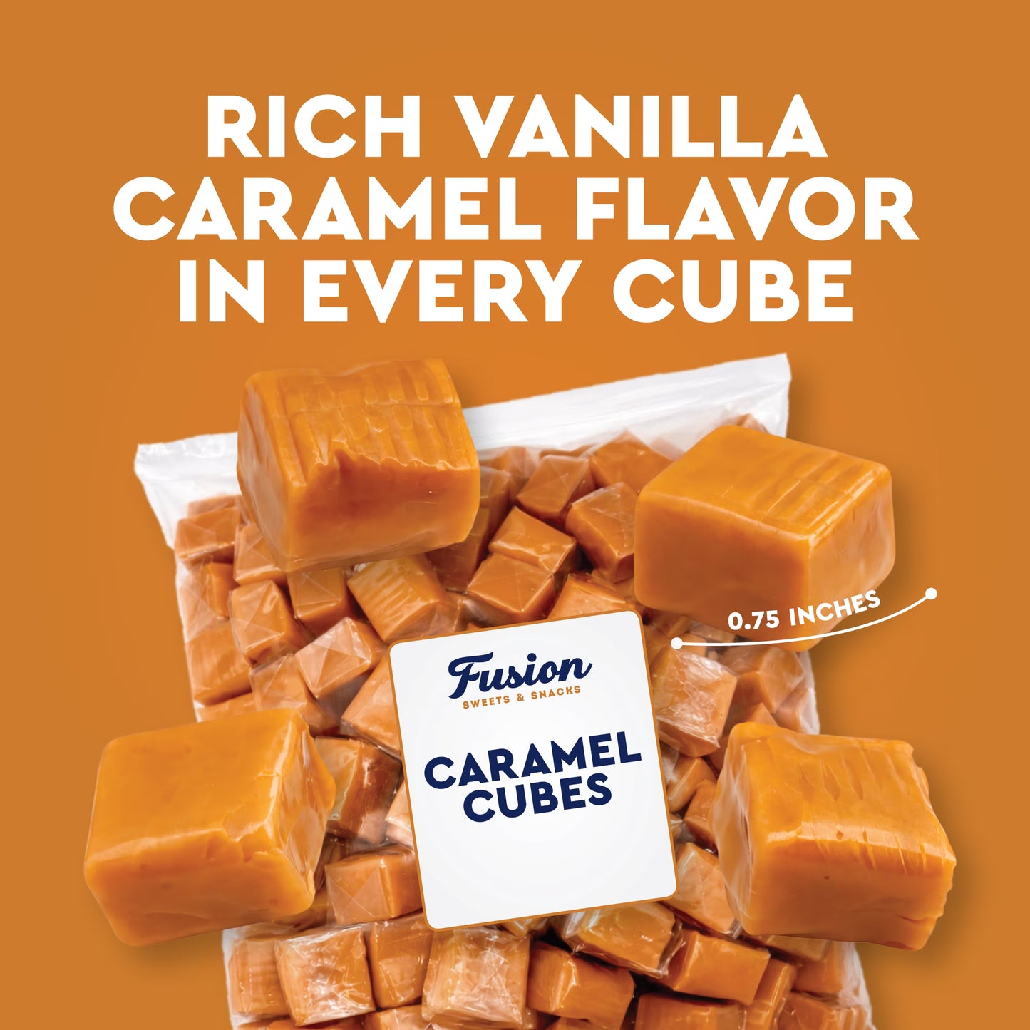 Caramel Cubes Candy Individually Wrapped 150 Pieces 2 Pounds, Soft Chewy Caramel Squares Candy, Bulk Caramel for Melting, Baking & Snacking, Holiday Gift Bag Filler ( 2 pack)