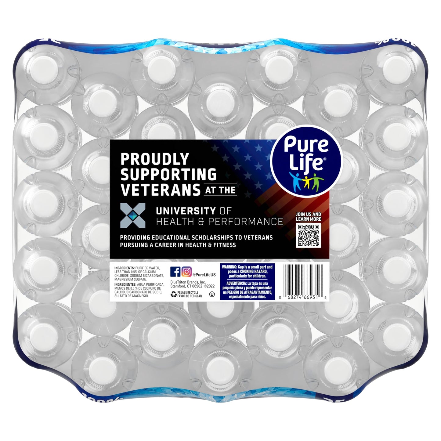 Pure Life Purified Water, 16.9 fl oz, 35-pack Plastic Bottles