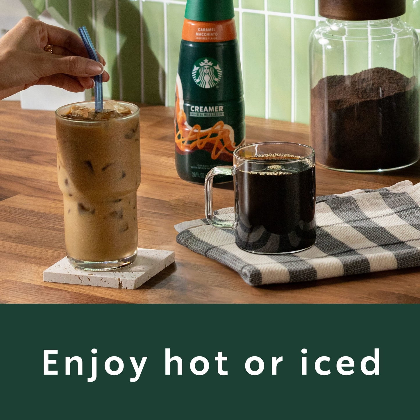 Starbucks Caramel, Ground Coffee, Flavored Hot or Iced Coffee, 11 oz