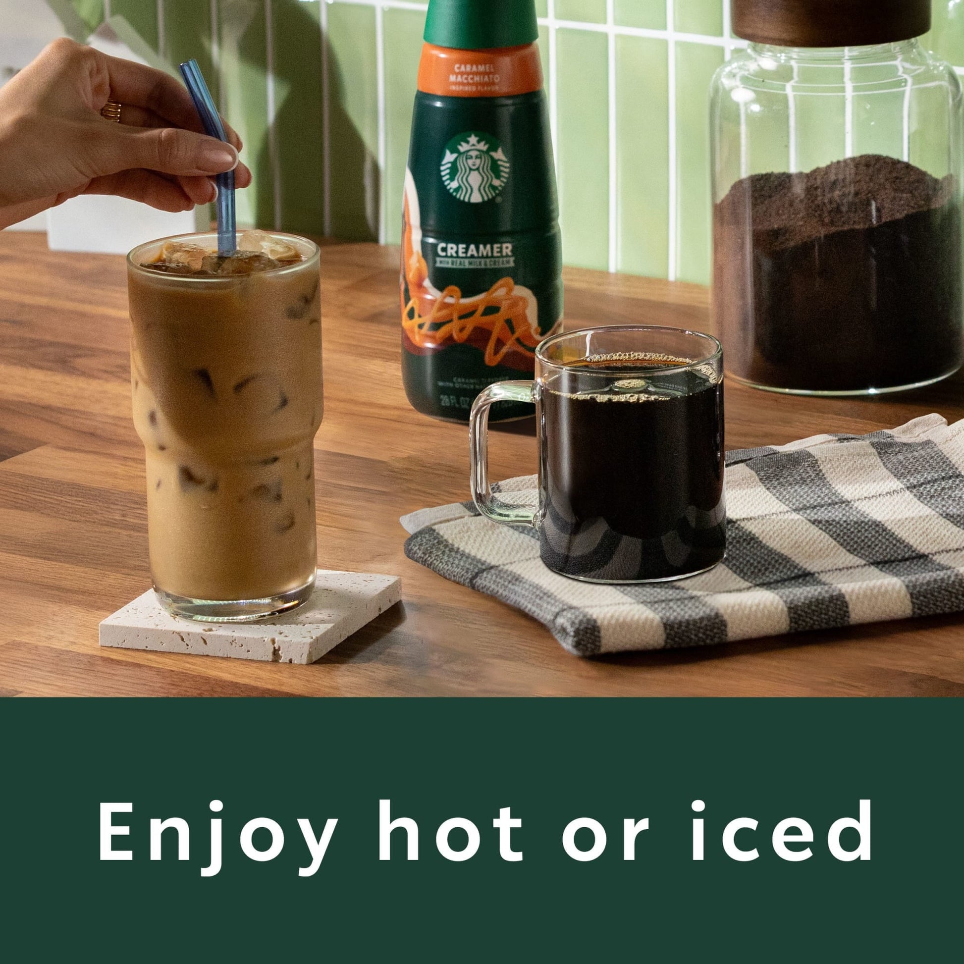 Starbucks Caramel, Ground Coffee, Flavored Hot or Iced Coffee, 11 oz