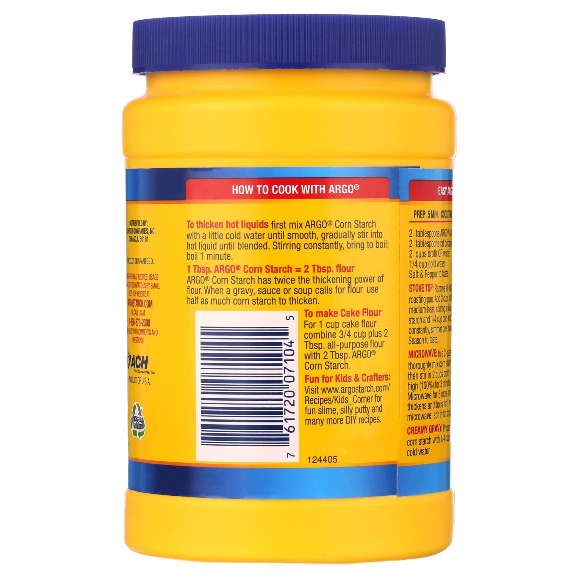 (3 pack) Argo 100% Pure Corn Starch, 16 Oz