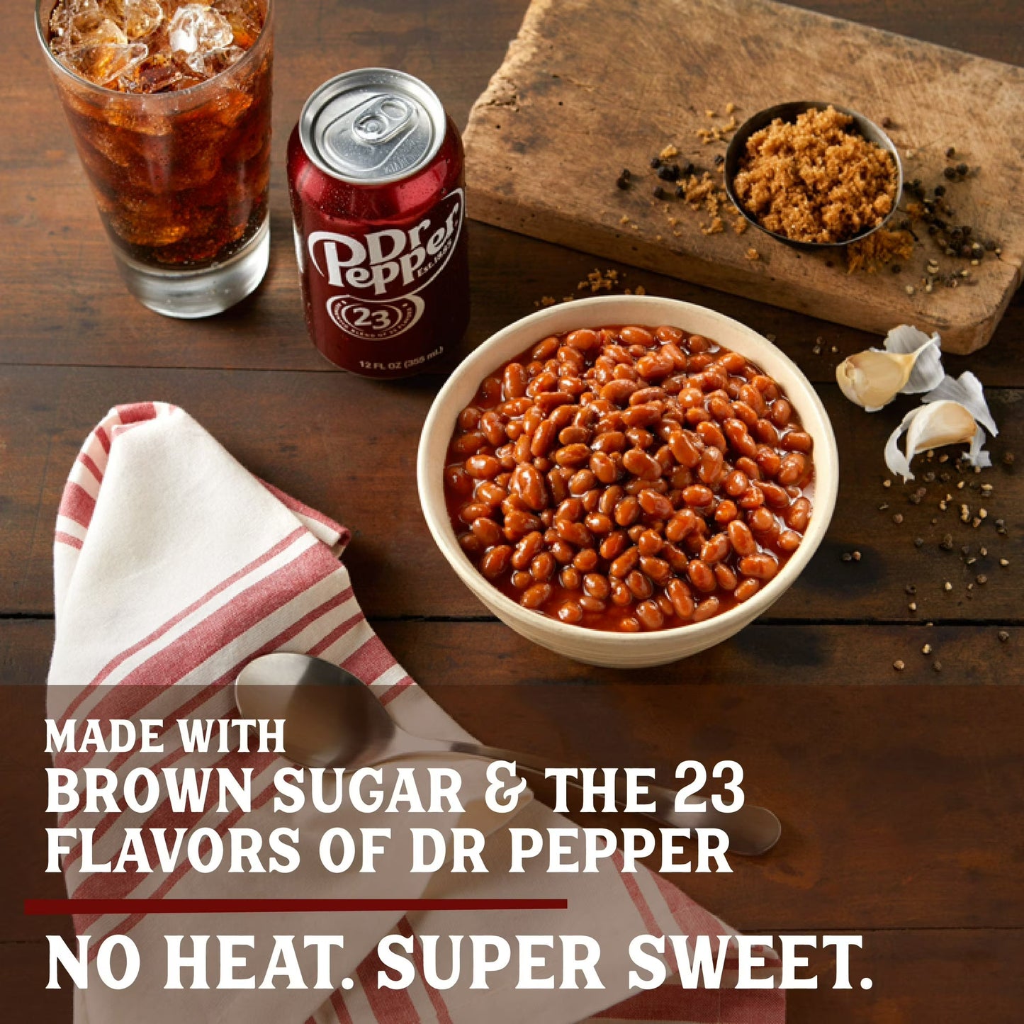 SERIOUS Bean Co Sweet and a Bit Sassy Dr Pepper Baked Beans, 4-pack of 16 Oz Cans