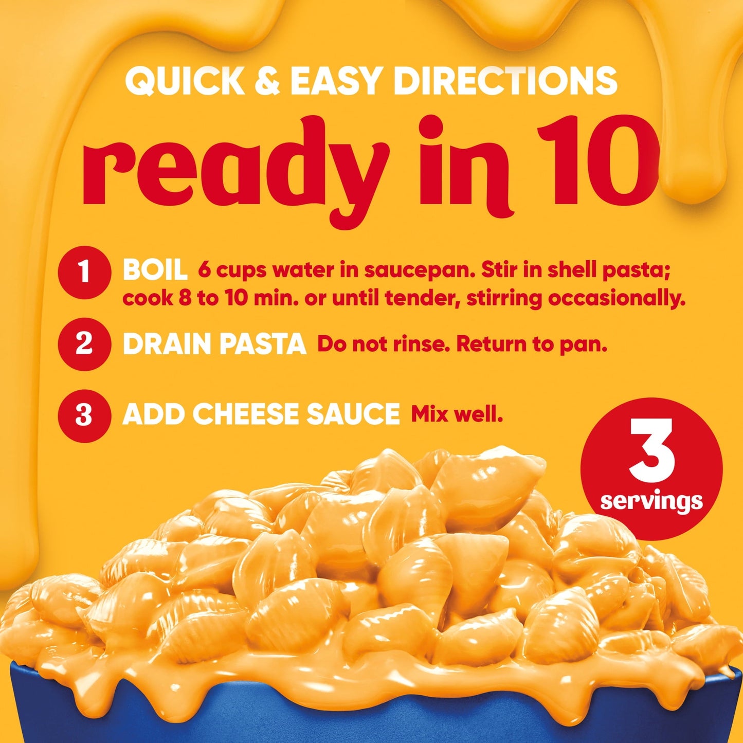 Velveeta Shells and Cheese Mac and Cheese, 3 Boxes, for Easy Dinner or Dinner Sides, Original Flavor, Made with Real Cheese, 12 oz