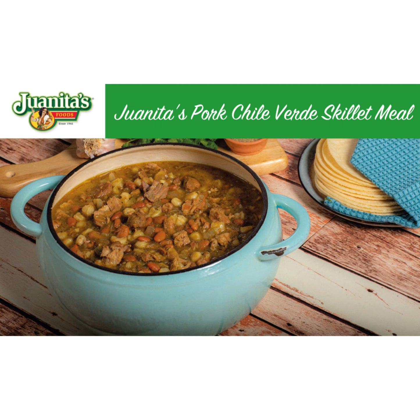 (4 pack) Juanita's Foods Pork Chile Verde, 25 oz Can