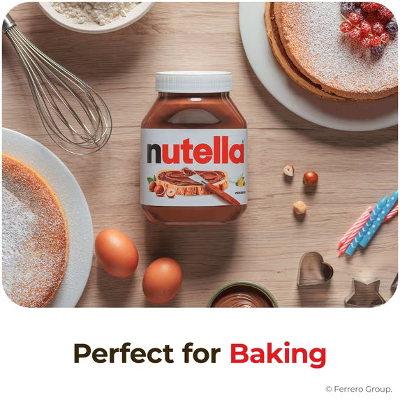 Nutella Hazelnut Spread with Cocoa, Creamy Hazelnut Spread, Breakfast Favorite, 2 Jars, 45.8 oz