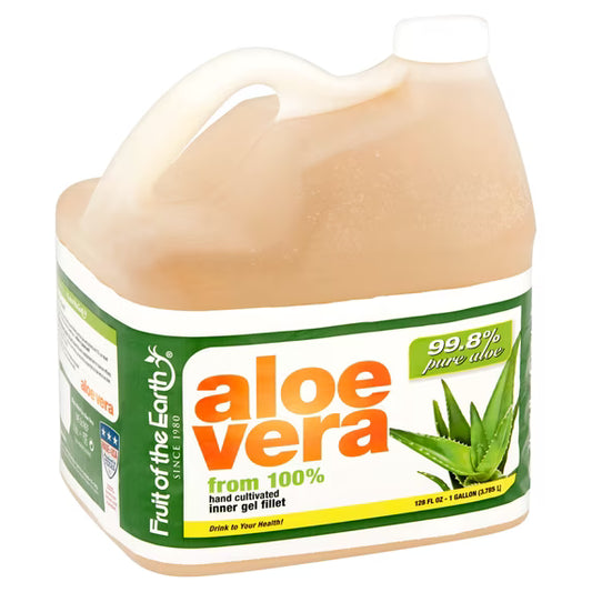 Fruit of the Earth Health & Wellness Aloe Vera Drink, 128 fluid ounces( pack of 2)