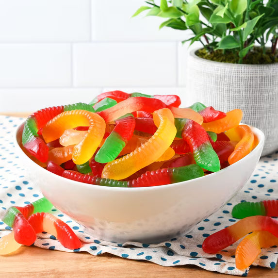 Great Value Gummy Worms Chewy Candy, 48 oz Bag(2 pack)