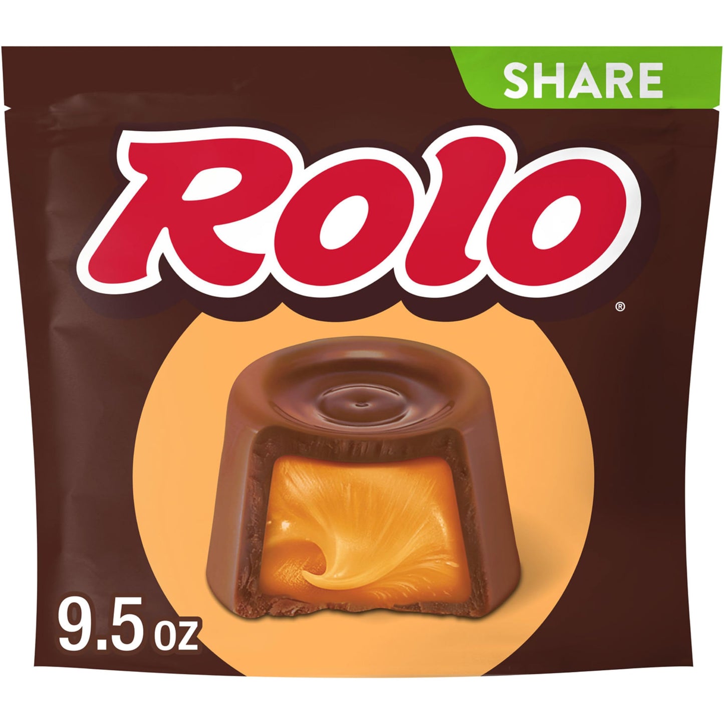 Rolo, Rich Chocolate Caramels Candy Share Pack, 9.5 Ounce