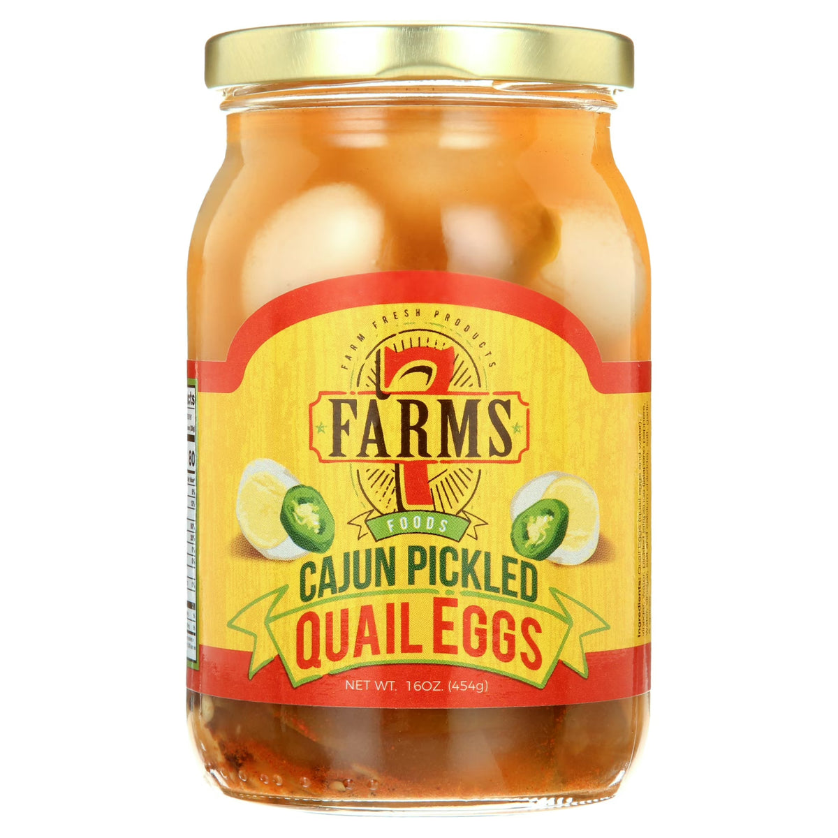 (2 pack) 7 Farms Cajun Pickled Quail Eggs