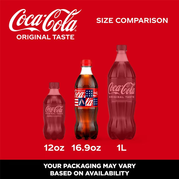 (pack of 2)Coca-Cola Soda Pop Bottles, 16.9 fl oz, 6 Pack