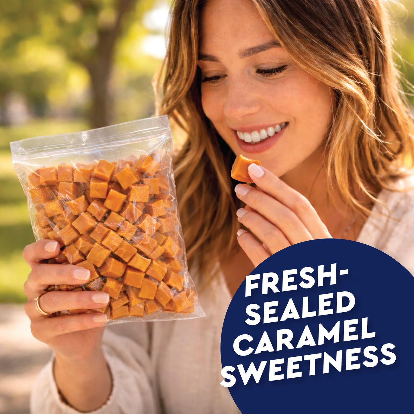 Caramel Cubes Candy Individually Wrapped 150 Pieces 2 Pounds, Soft Chewy Caramel Squares Candy, Bulk Caramel for Melting, Baking & Snacking, Holiday Gift Bag Filler ( 2 pack)