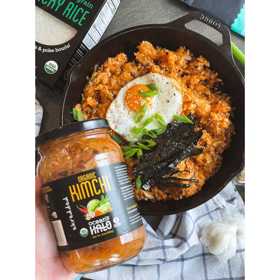 (2 pack) Ocean's Halo Organic Kimchi, Shelf Stable, 16 oz