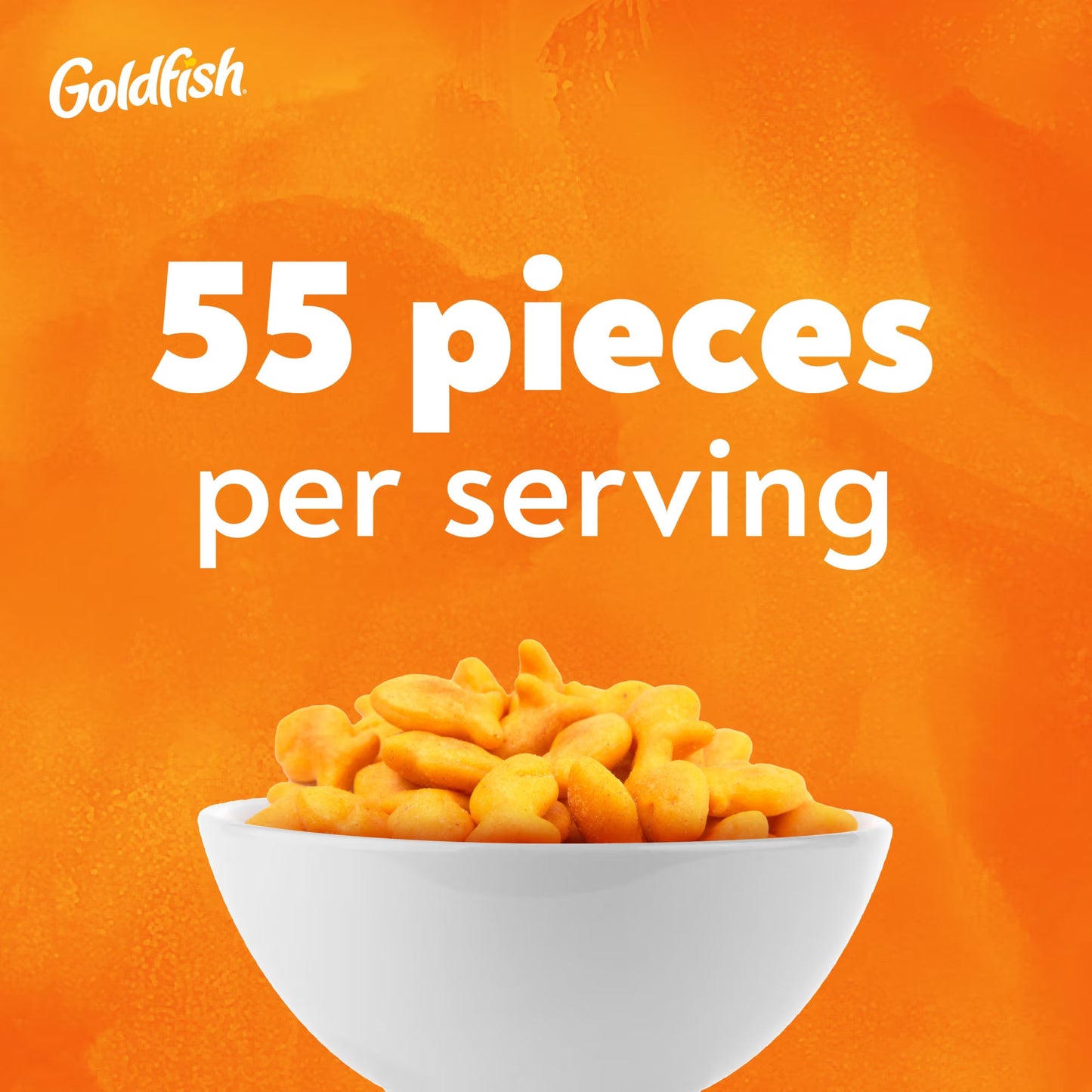 Goldfish Cheddar Cheese Crackers, Baked Snack Crackers, 1 oz on-The-Go Snack Packs, 20 Count Box