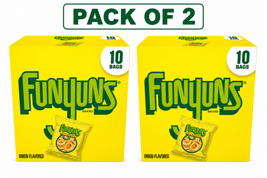 Funyuns Onion Ring Flavored Snack Chips, 10 Count Multipack( pack of 2)