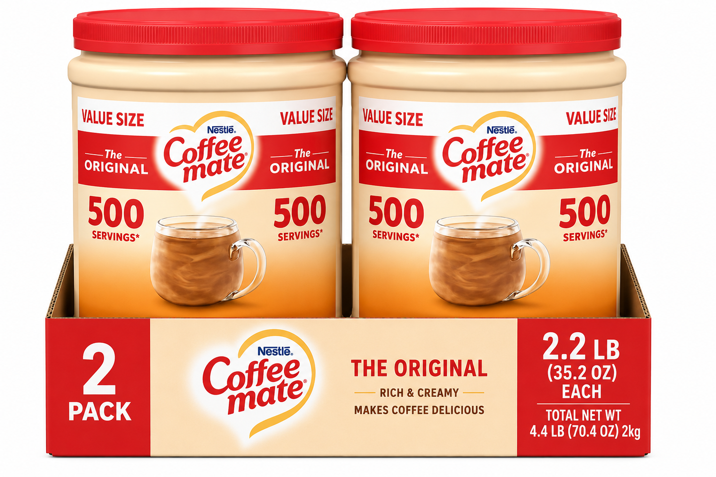 (pack of 2)Coffee mate Original Powder Coffee Creamer, 35.3 oz