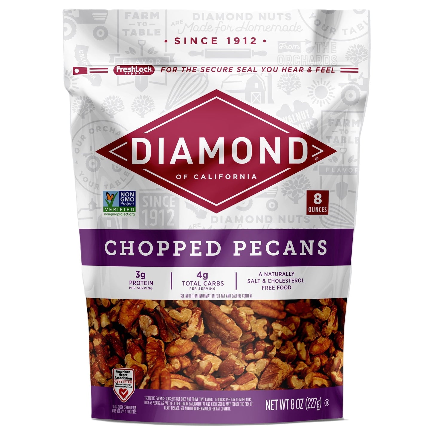 Diamond of California Chopped Pecans 8 oz