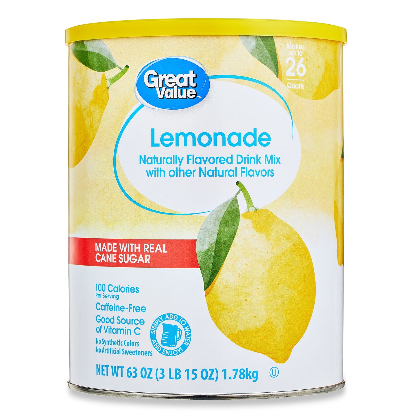 Great Value Lemonade, 26 Quart