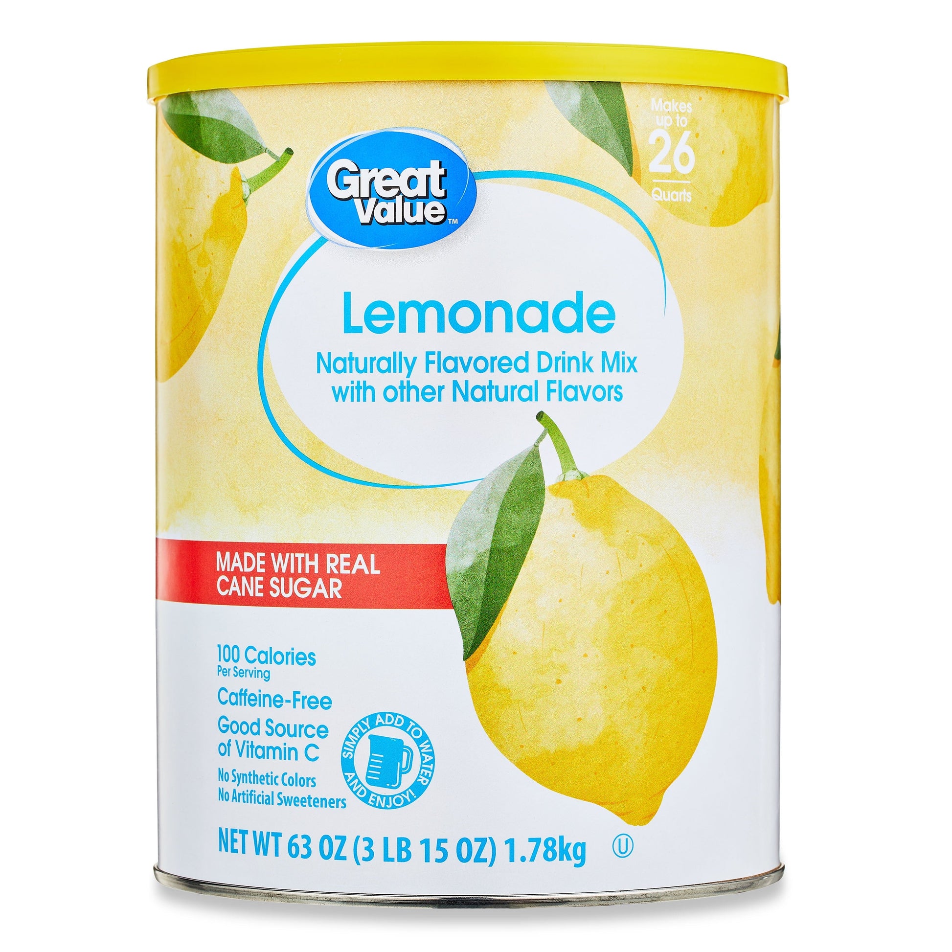 Great Value Lemonade, 26 Quart