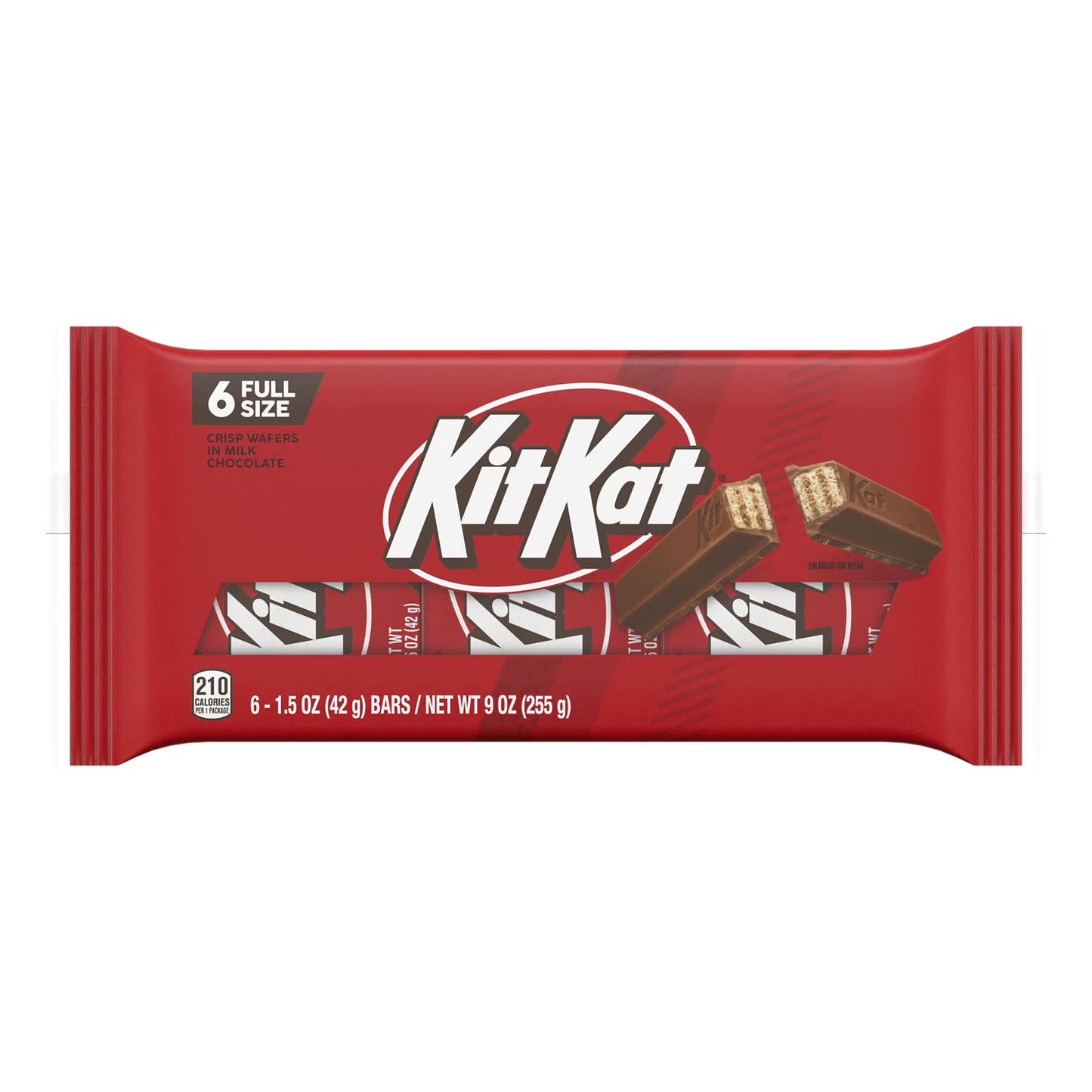(3 pack)Kit Kat Milk Chocolate Wafer Candy, Bars 1.5 oz, 6 Count